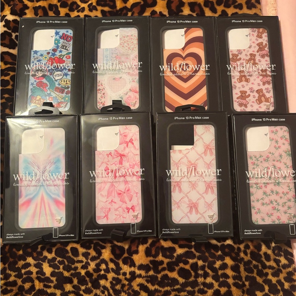 Wildflowers iPhone 13 Pro Max Case - Pink Pattern
